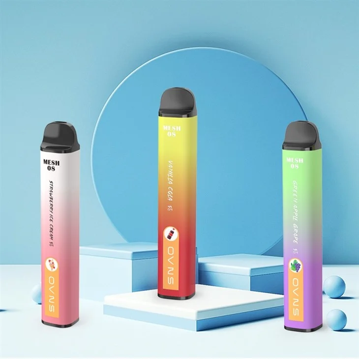 Three OVNS Mesh 08 disposable vapes